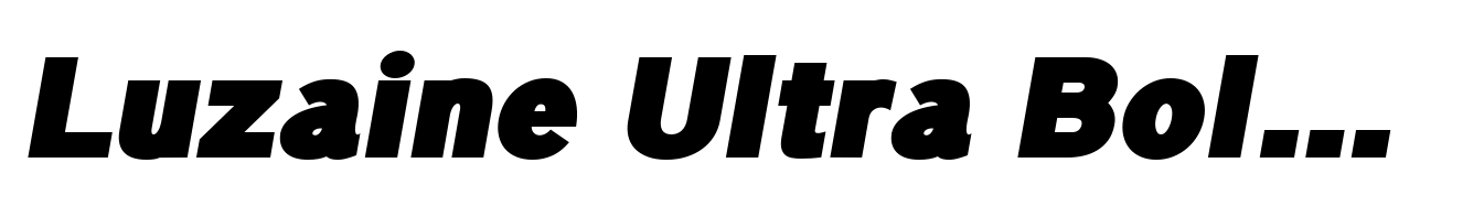 Luzaine Ultra Bold Italic